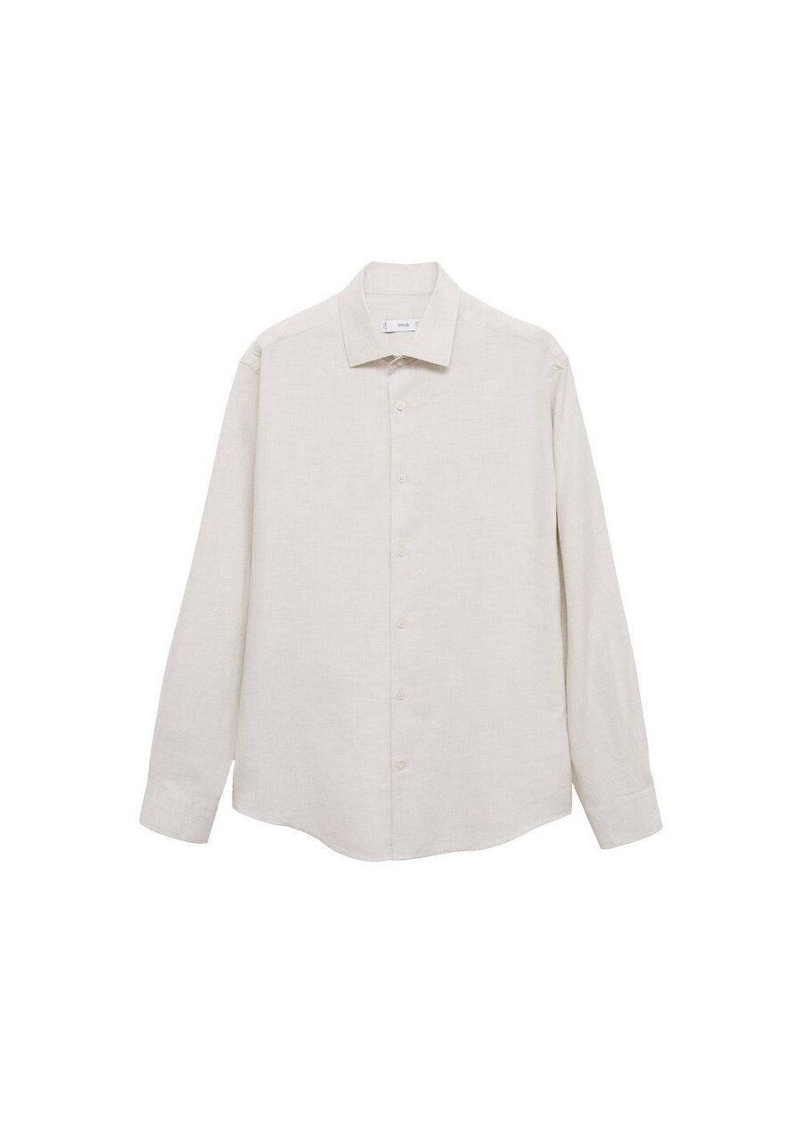 

Рубашка на пуговицах классического кроя MANGO MAN Rug1, mottled white