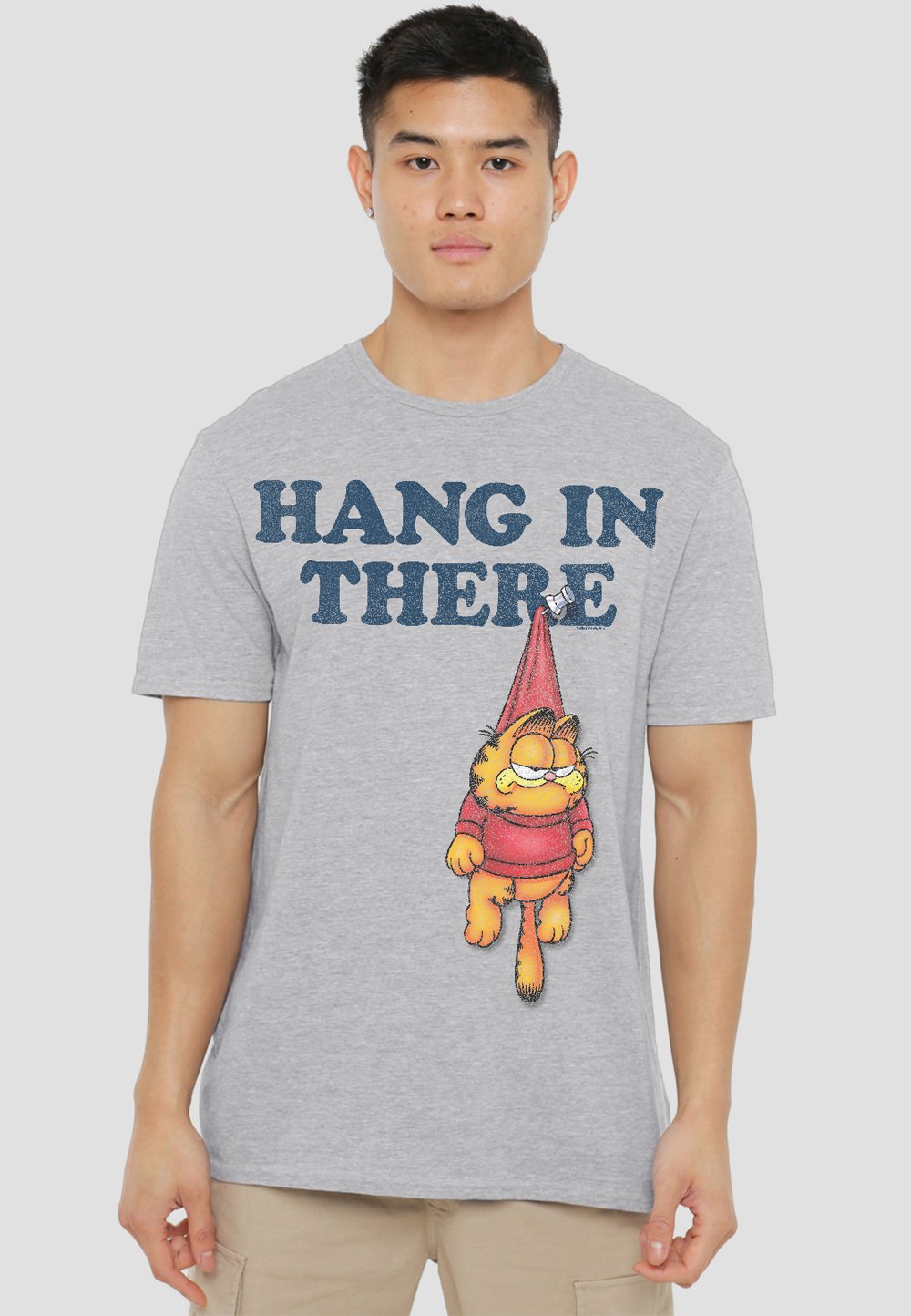 

Футболка с принтом GARFIELD HANG IN THERE Cotton Soul, серый