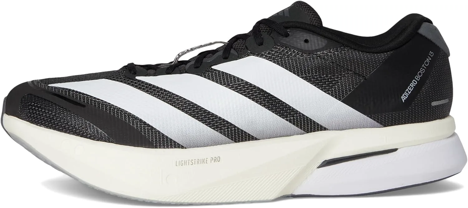 Мужские кроссовки Adidas Adizero Boston 13, черный/белый/серый — фото 4
