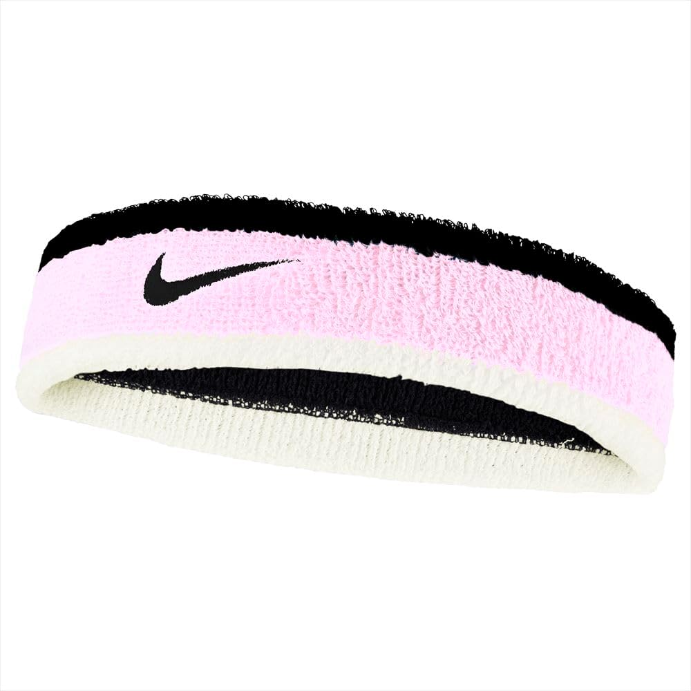 

Повязки на голову Nike Dri-Fit Head Tie 2.0, белые/черные, один размер, Pink Foam/Coconut Milk/White