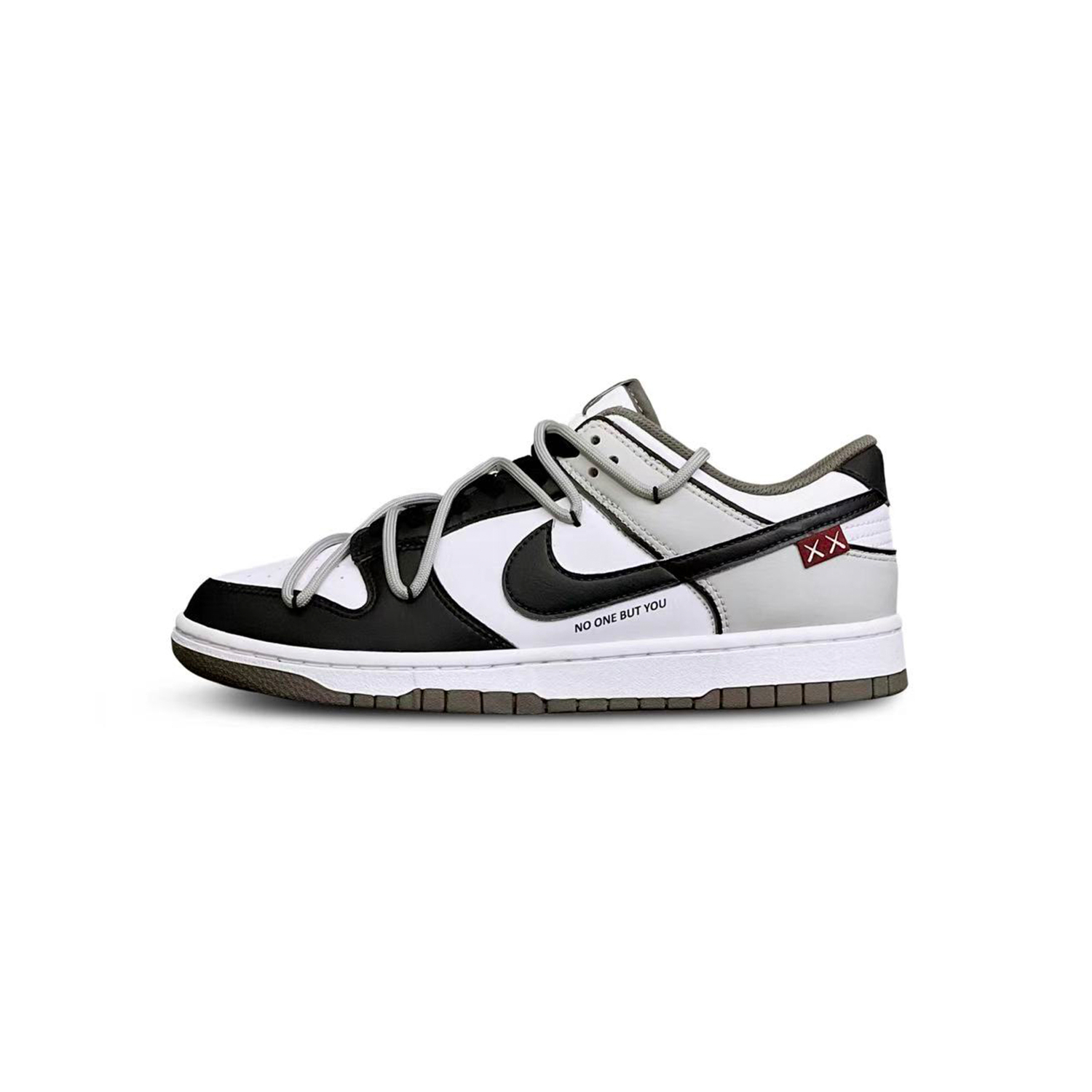 

Nike Туфли для скейтбординга Dunk Ta Tu Alice Abrasion Resistant низкие мужские Black Gray