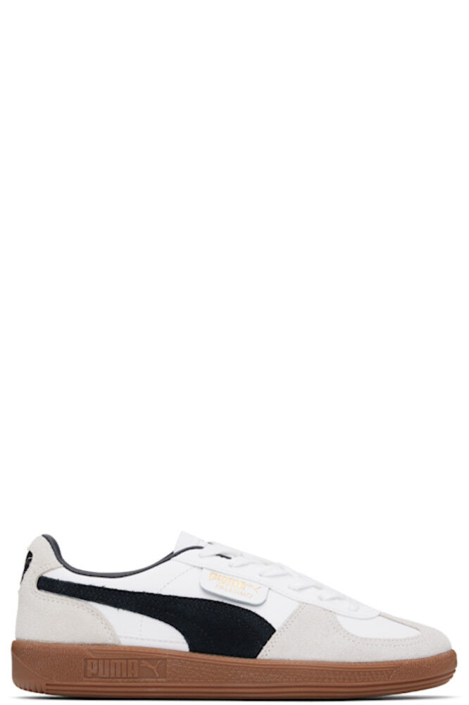 

Белые и серые кроссовки из кожи Palermo PUMA
