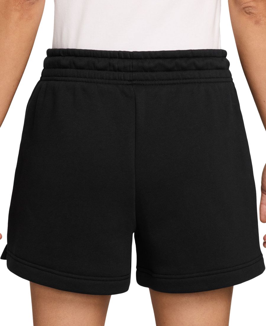 Женские спортивные шорты Phoenix Fleece средней посадки, 4 дюйма Nike, Black/sail — фото 2