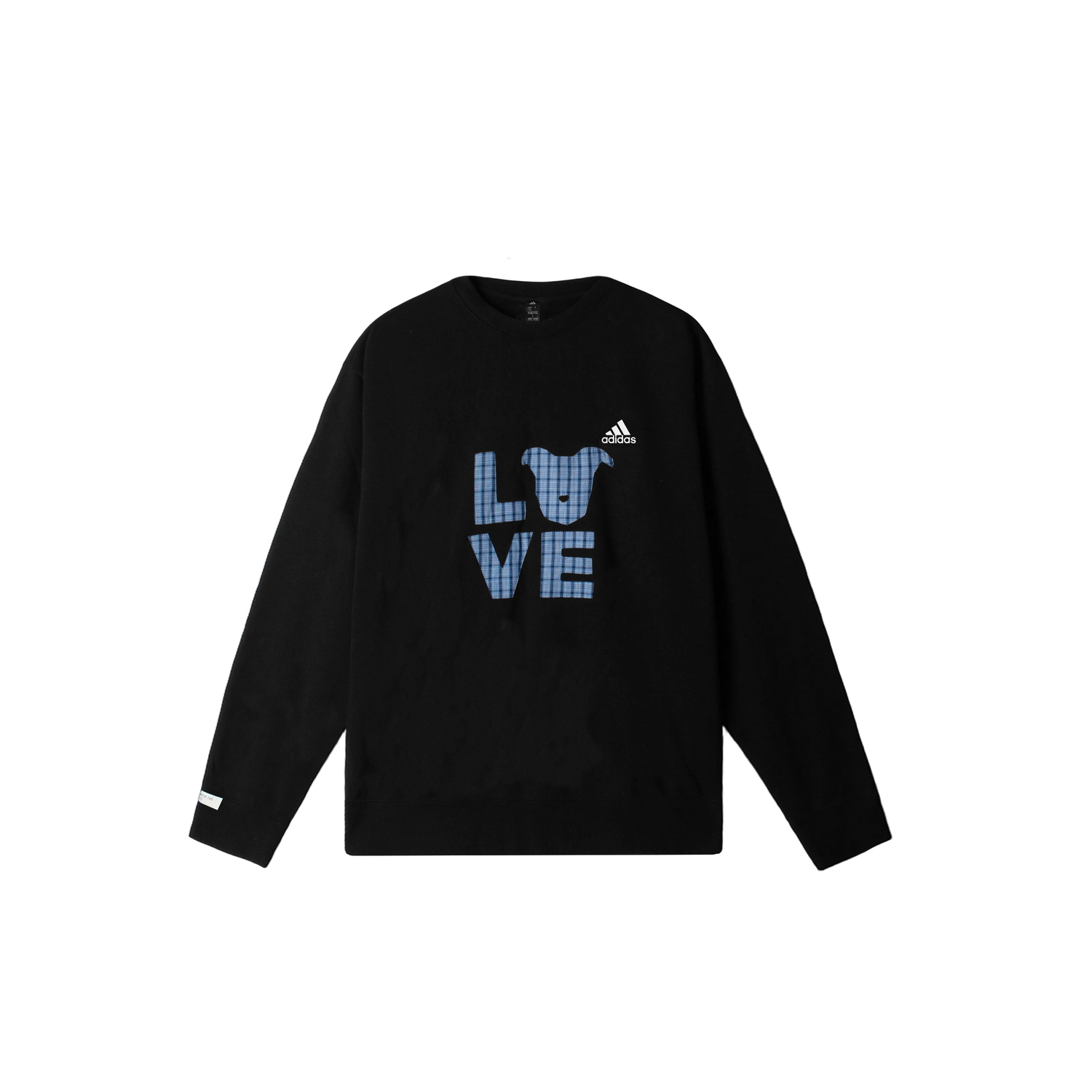 

Adidas Толстовка LABEL Unisex черная с круглым вырезом утепленная