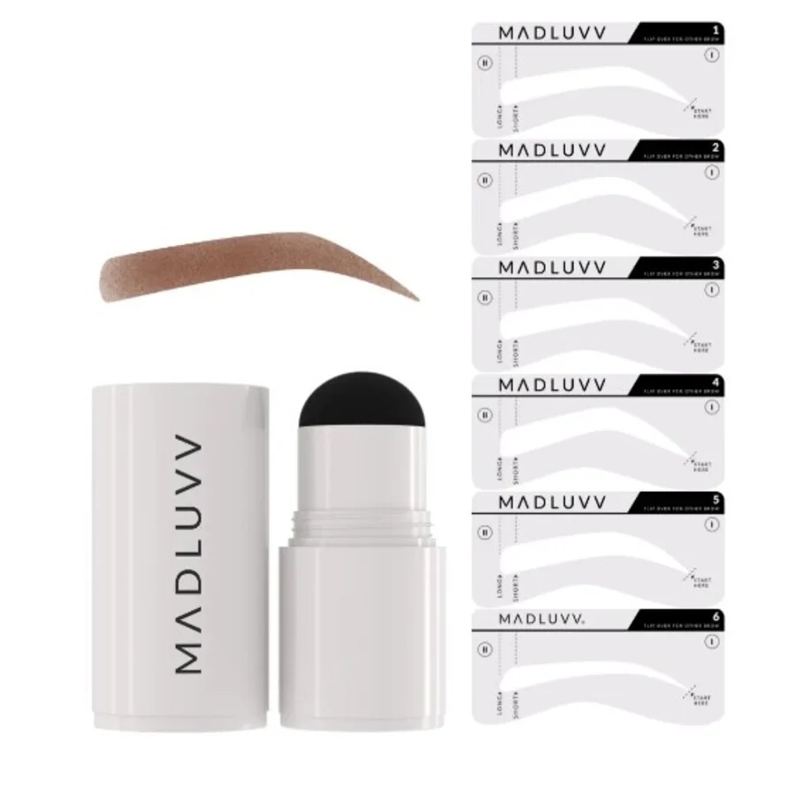 Набор для бровей Madluvv Ladies Brow Stamp 1 унция Auburn Подарочный набор Макияж 850039252263