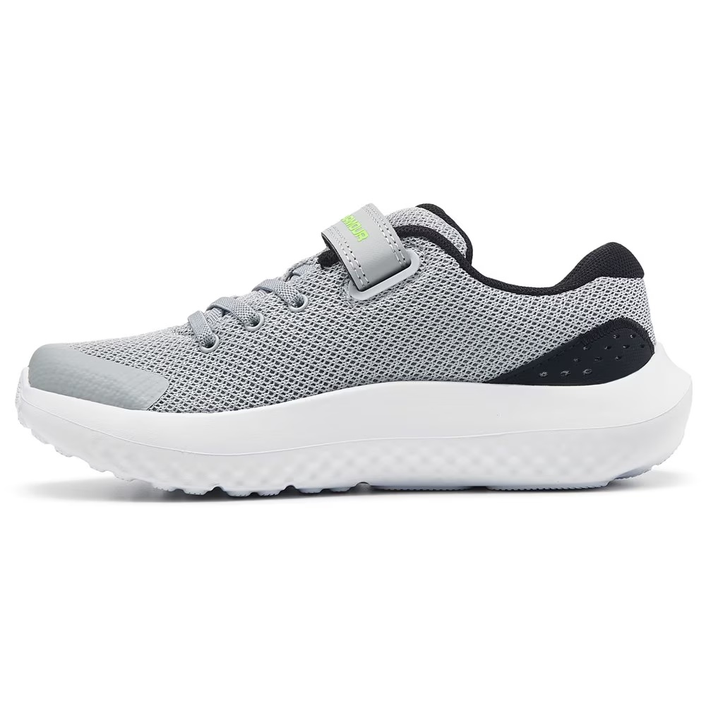 Детская беговая обувь surge 4 little kid от Under Armour, grey/green — фото 3