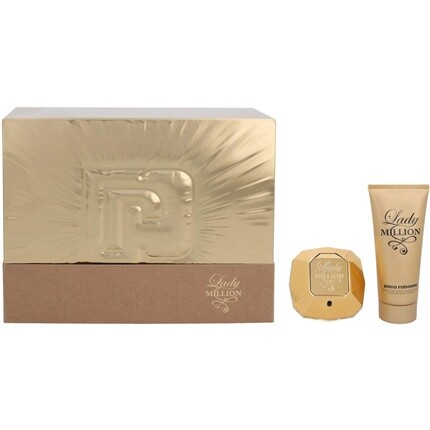Женский подарочный набор Lady Million Eau De Parfum 80 мл и лосьон для тела 100 мл, Paco Rabanne — фото 2