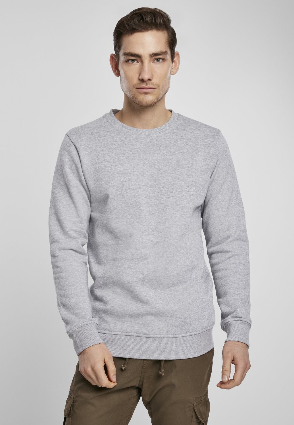 

Толстовка ORGANIC BASIC CREW Urban Classics, серый