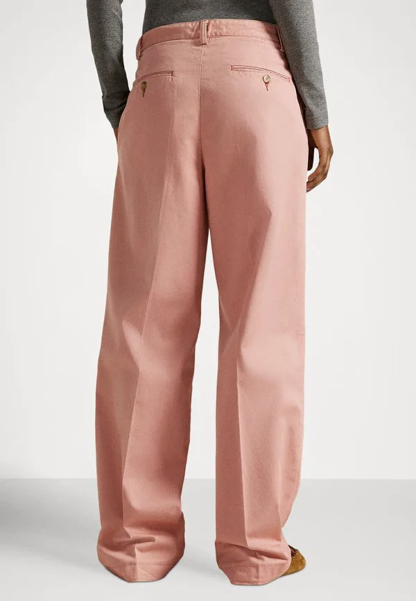 Свободные плиссированные брюки-чиносы Polo Ralph Lauren, Mauve — фото 3