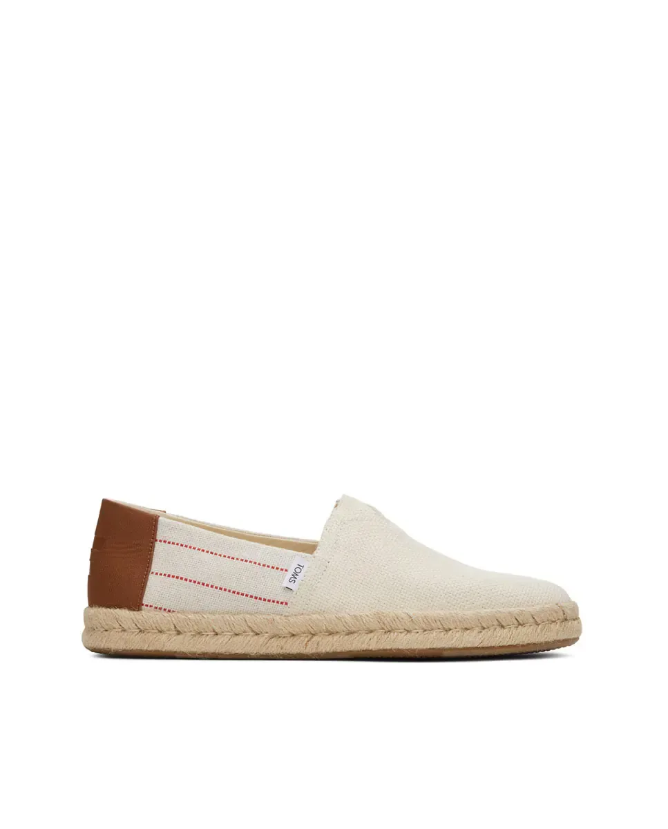 Мужские эспадрильи Rope 2 из хлопка на джутовой подошве Toms, Natural