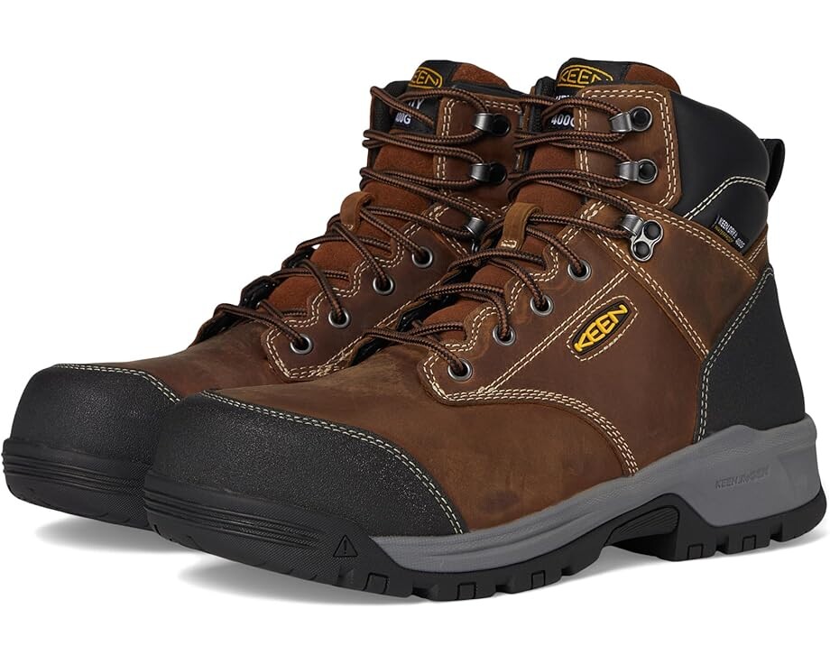

Ботинки KEEN Utility Evanston 6" Composite Toe Waterproof Insulated 400G, цвет Bison/Black