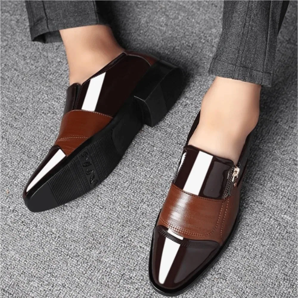 Лоферы мужские кожаные ортопедические, Slip-On, Brown DHFIRUFSHLO — фото 2