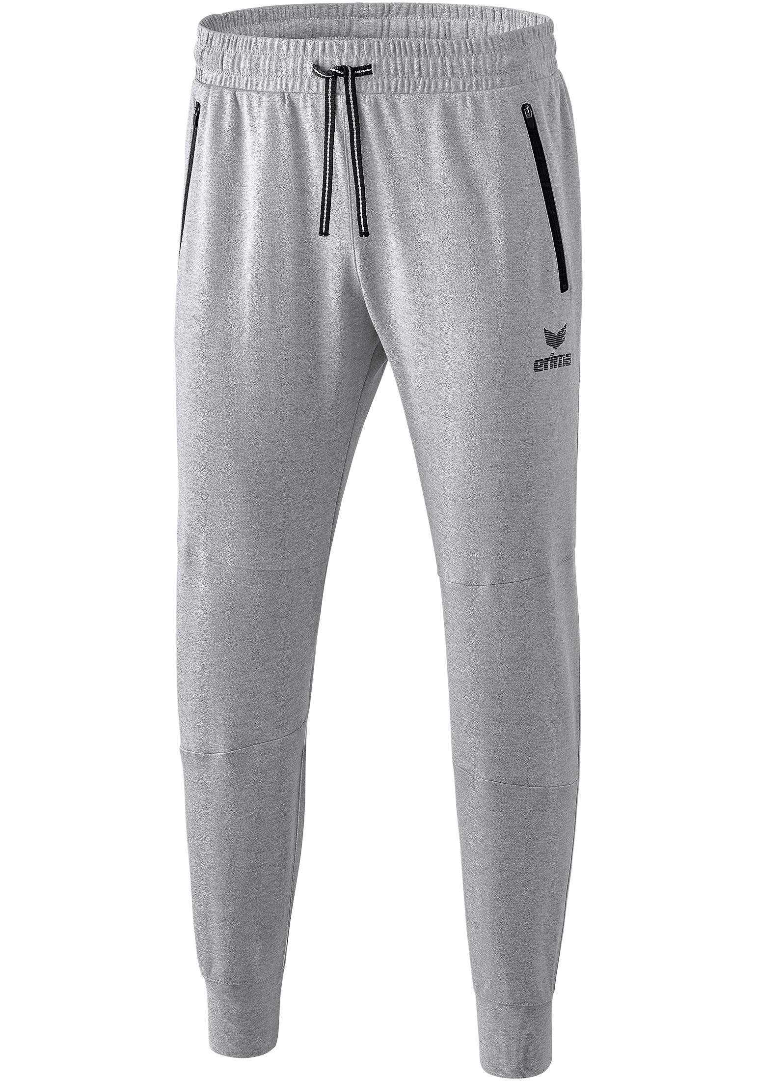 

Брюки erima Essential Sweatpant, светло-серый меланж/черный