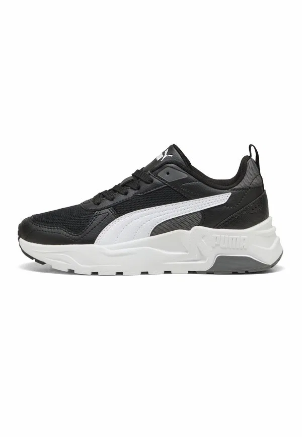 Кроссовки trinity 2 lt jr, черные, белые, темно-серые Puma, Black- White-Cool Dark Gray