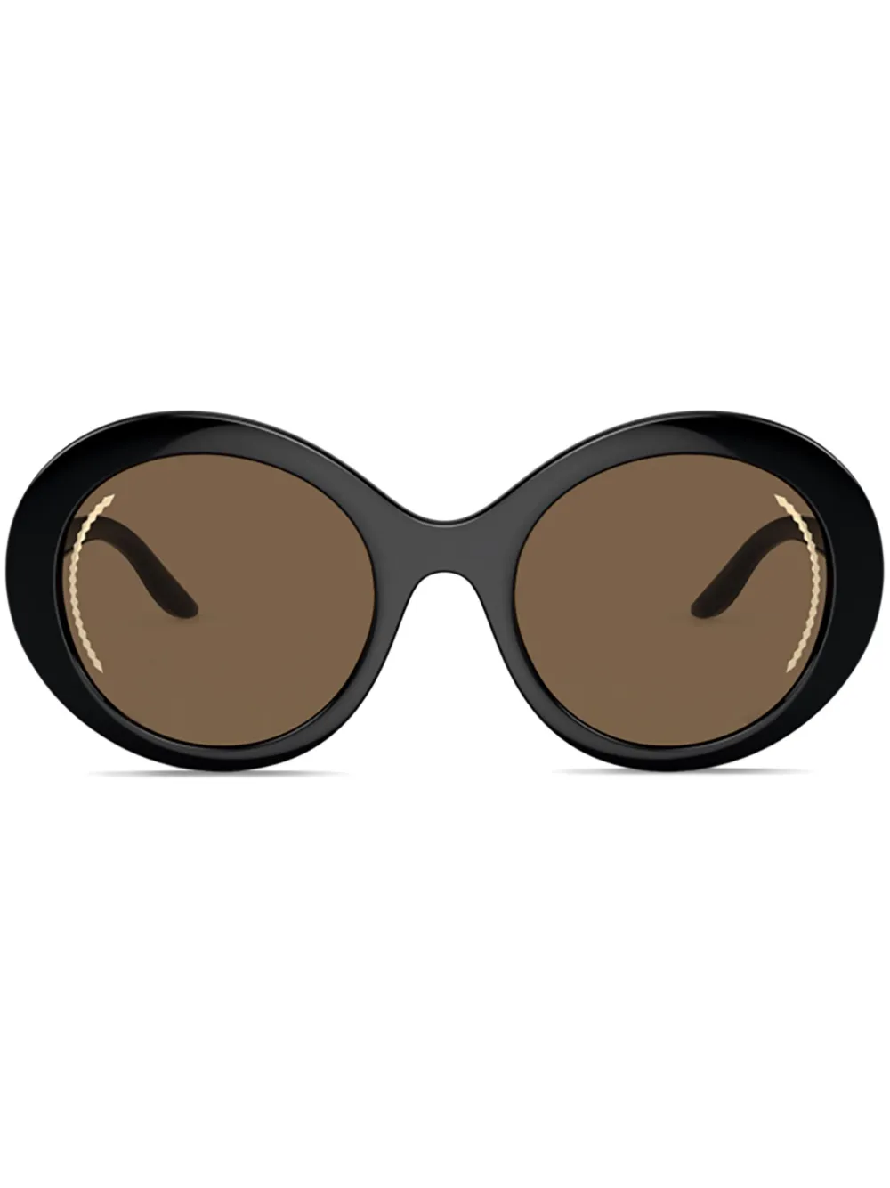 

Солнцезащитные очки в круглой оправе Giorgio Armani, черный