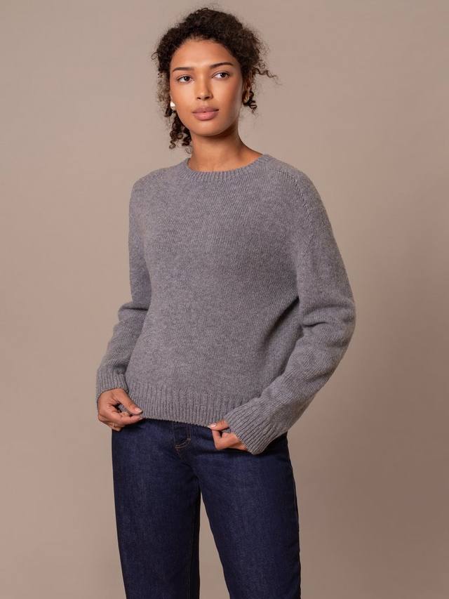 

Джемпер из чистой шерсти с седловидными плечами Celtic & Co., Light Grey