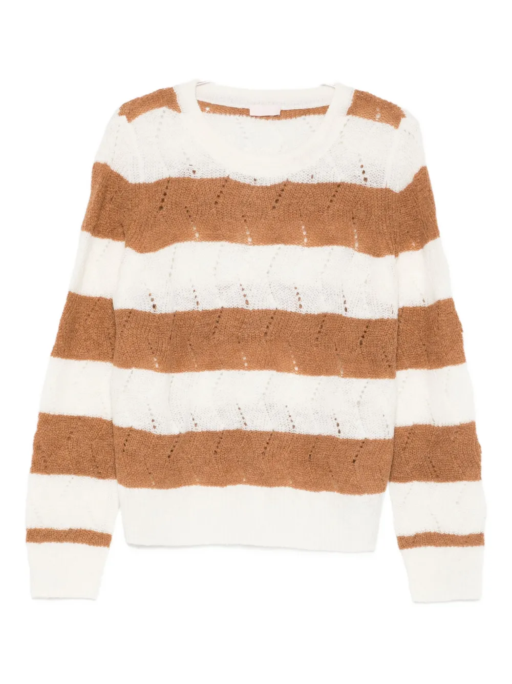 

Полосатый свитер Liu Jo, бежево-коричневый