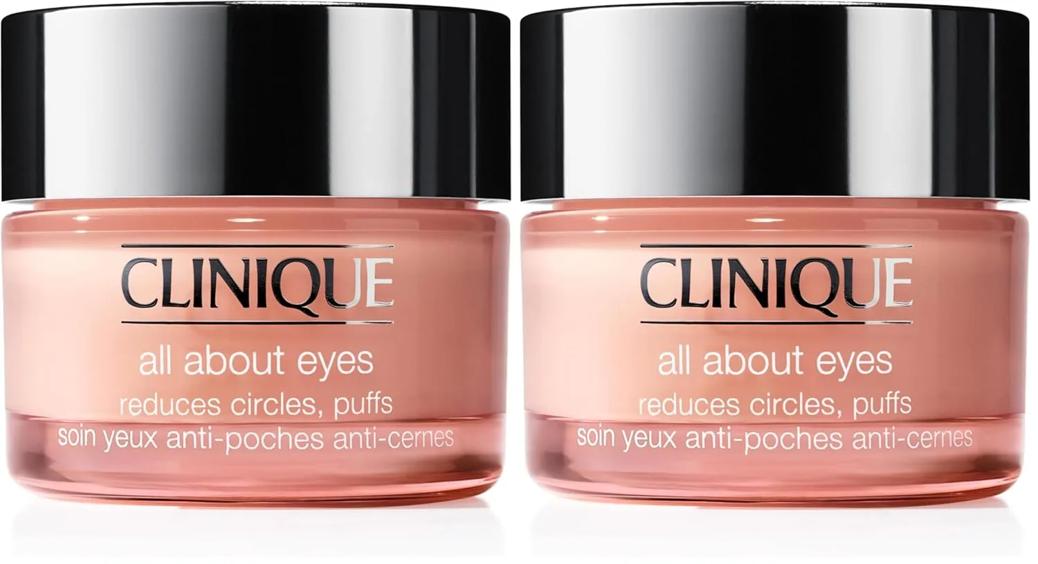 Легкий крем для глаз Clinique All About Eyes с витамином С | Увлажняющий, осветляющий, снимающий отечность и уменьшающий темные круги под глазами, 28 г (упаковка из 2 шт.) 3.40 г (2 шт.)