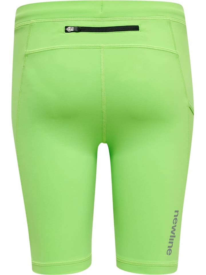 Спортивные штаны Newline Verstellbare Taille Tight Shorts Kids Core Laufen Kinder, цвет GREEN FLASH — фото 2
