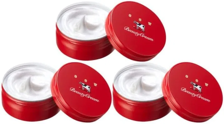 Набор для ухода за кожей из 3 штук Cow Brand Red Box Beauty Cream, 80 г, увлажняющий крем