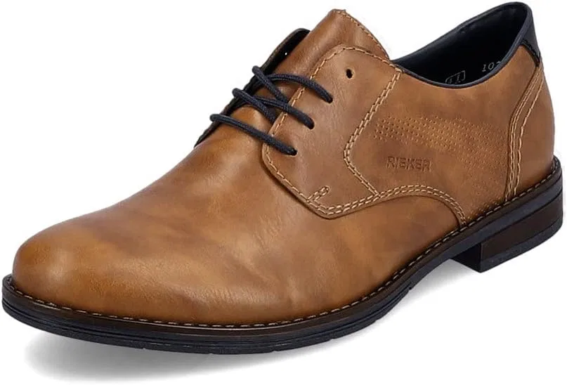Мужские деловые туфли Rieker 10316, мужские туфли на шнуровке, Brown 24