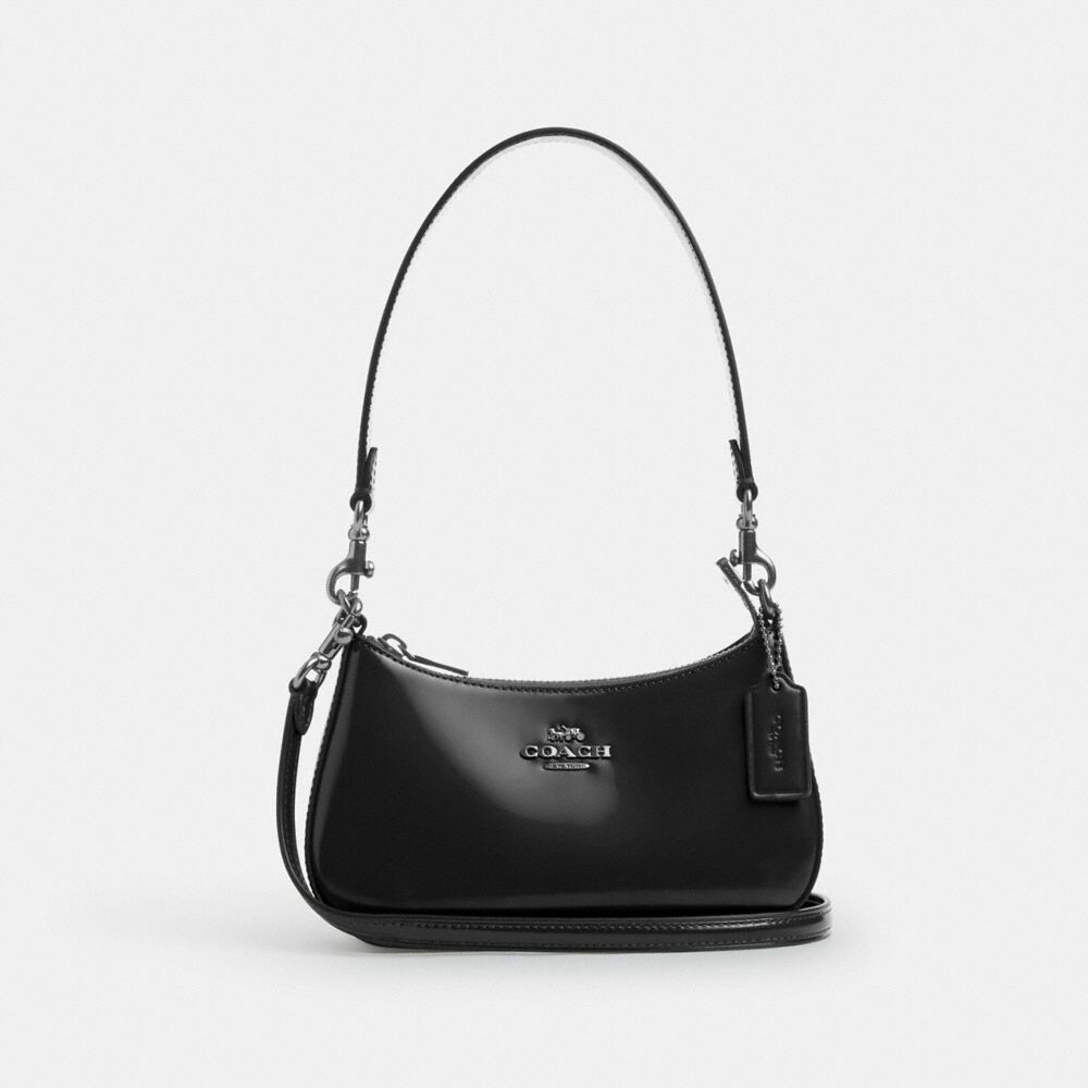 

Сумка через плечо Teri Mini COACH, серебряный/черный