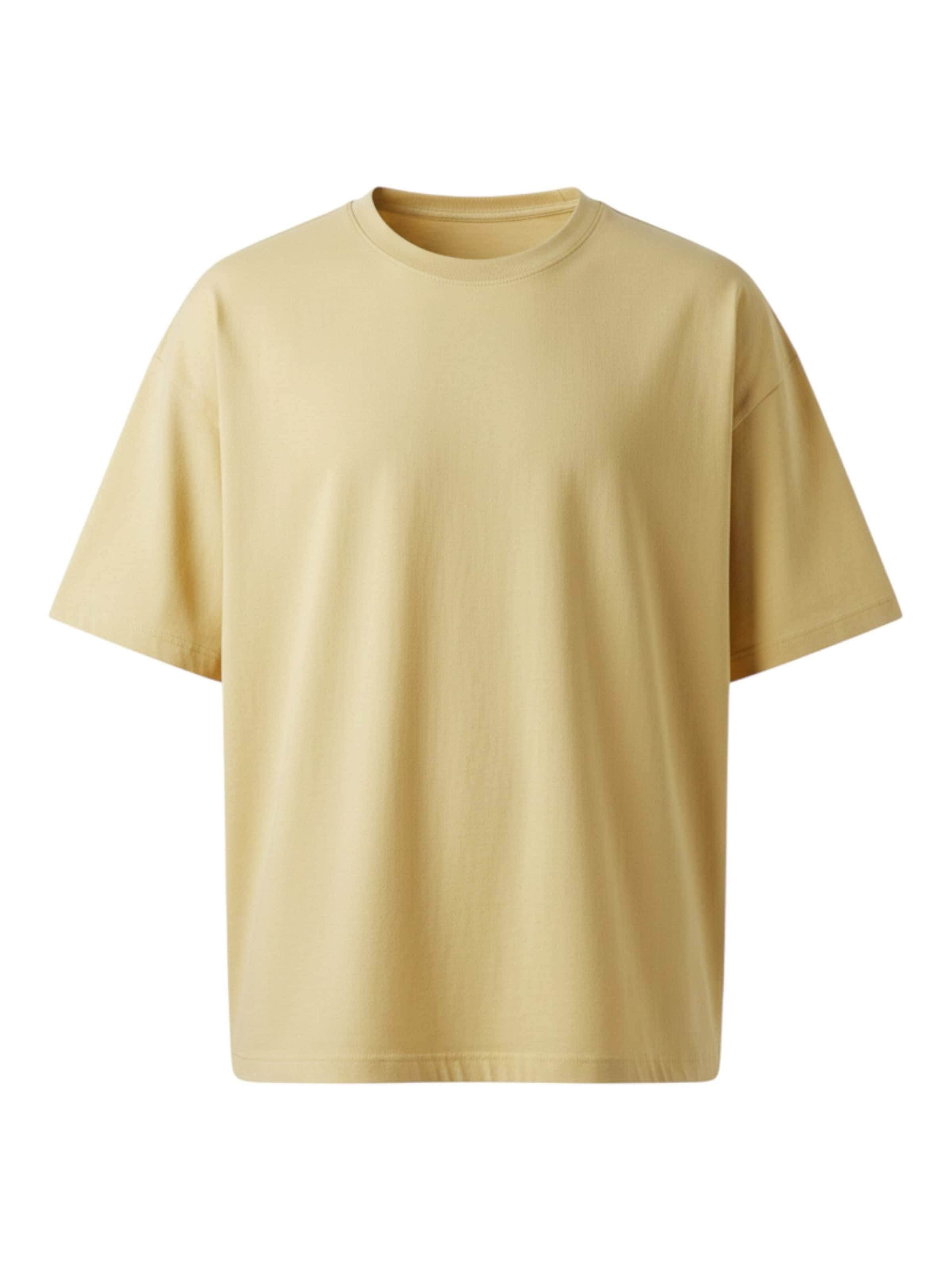 

TEESHOPPEN Футболка в пастельно-желтом цвете