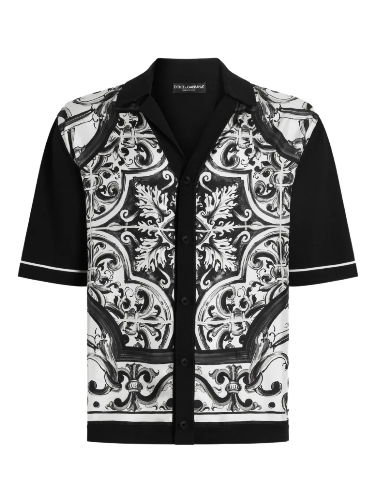 

Dolce & Gabbana рубашка с принтом Majolica, черный
