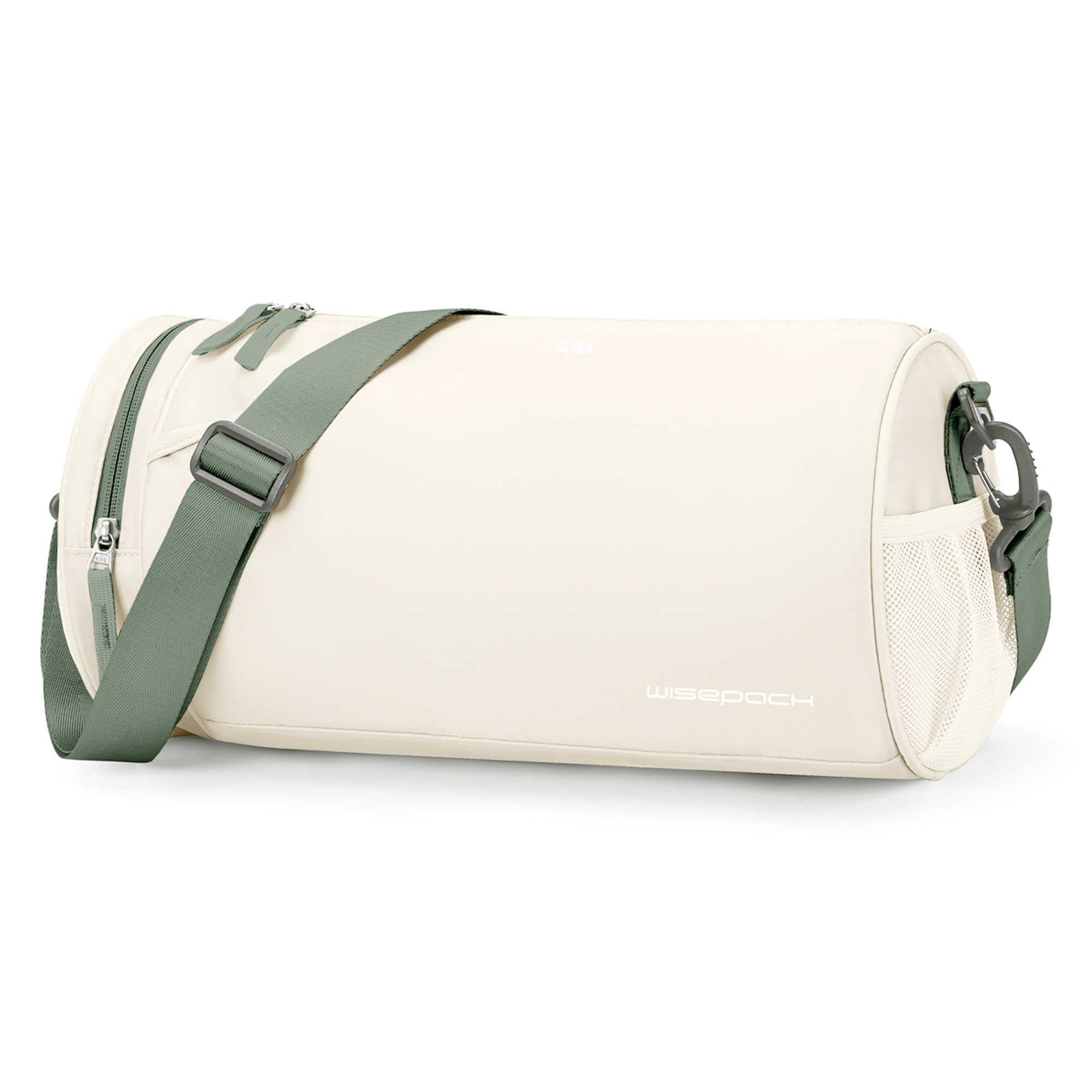 

Sisea Спортивная сумка из ткани унисекс разноцветная, Beige White Green[with Wet/Dry Separation]