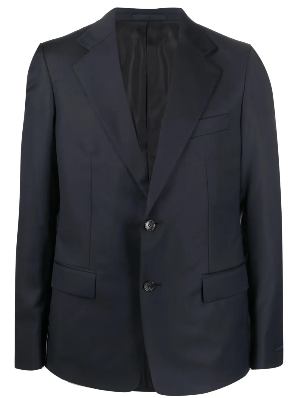 

Однобортный пиджак с заостренными лацканами Lanvin, синий