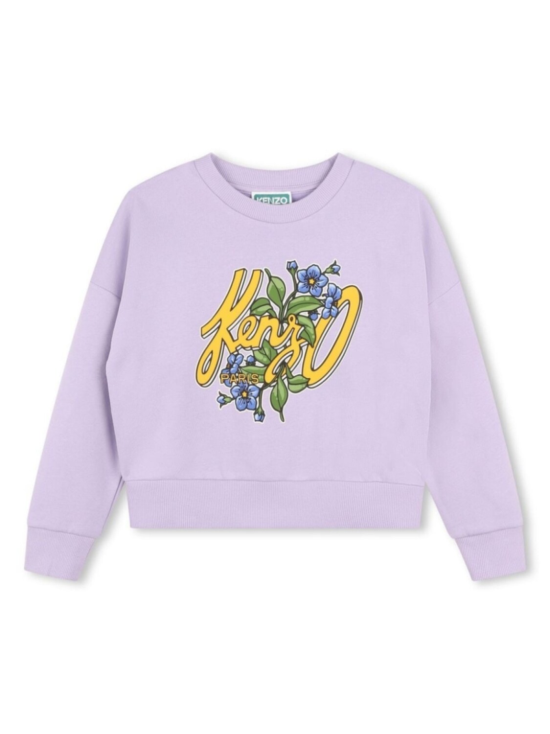 

Kenzo Kids толстовка с приспущенными плечами и логотипом, фиолетовый