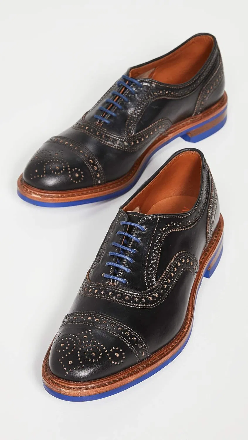 Оксфорды из натуральной кожи, Allen Edmonds, черный — фото 2