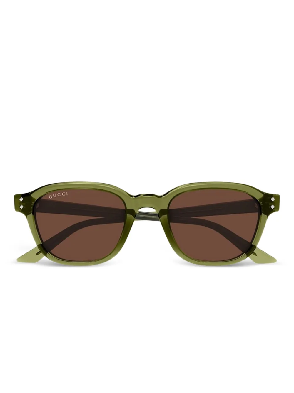 

Солнцезащитные очки в квадратной оправе Gucci Eyewear, зеленый