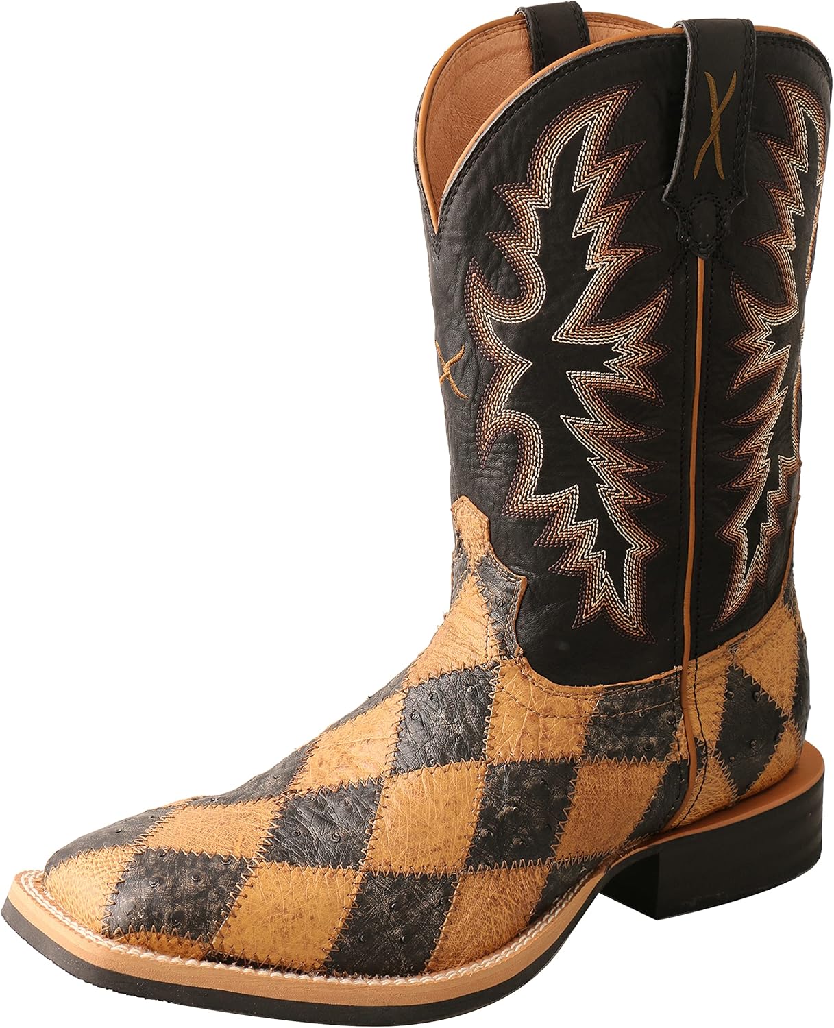 

Ковбойские сапоги Twisted X Men's Ruff Stock Western с широким квадратным носком - Mrs0067, черный