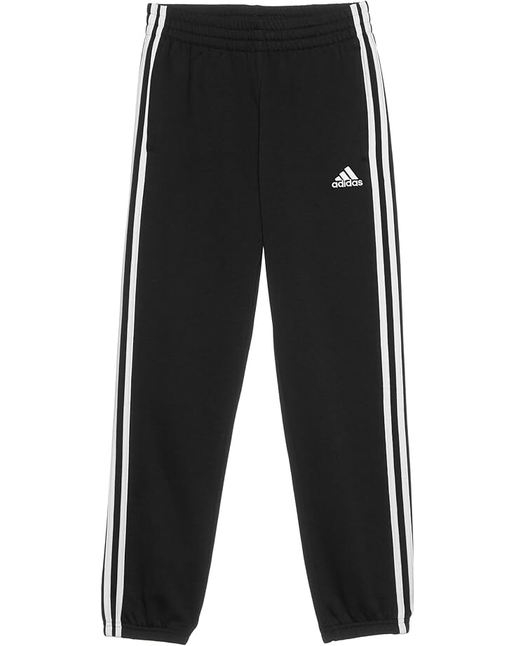

Брюки adidas Kids 3-Stripes Cotton Fleece Joggers, цвет Black Adi