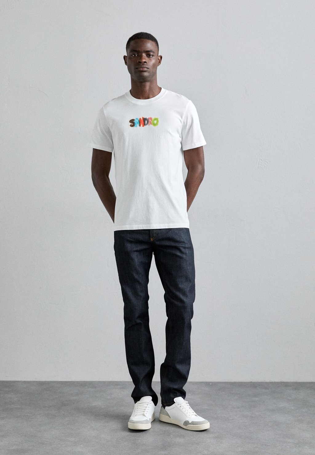 

Принт на футболке ARTY LOGO TEE sandro, белый