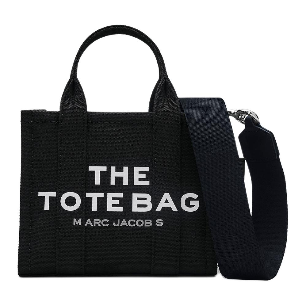 

MARC JACOBS Холщовая сумка для покупок через плечо женская черная
