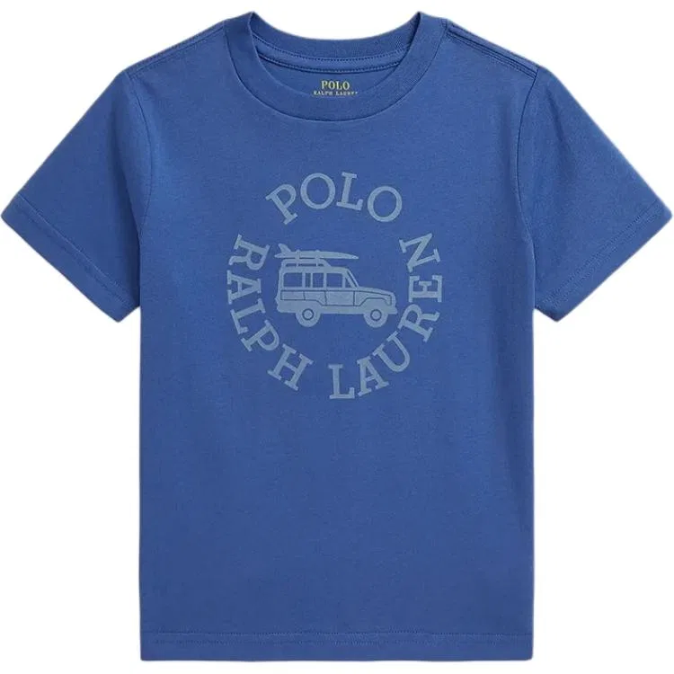 Футболка классическая детская Polo Ralph Lauren синяя