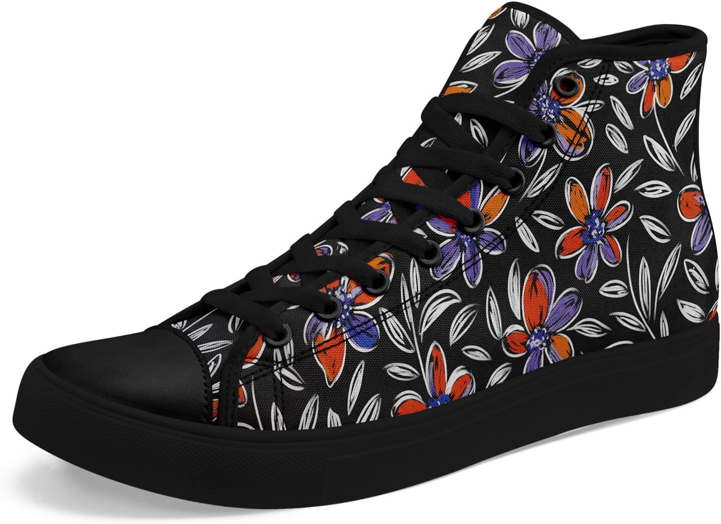 

Высокие кеды из холщовой ткани AWSOLE для мужчин и женщин, модный подарок, дышащие, унисекс, уличная обувь, плоские прогулочные туфли, белый/черный/красный/фиолетовый