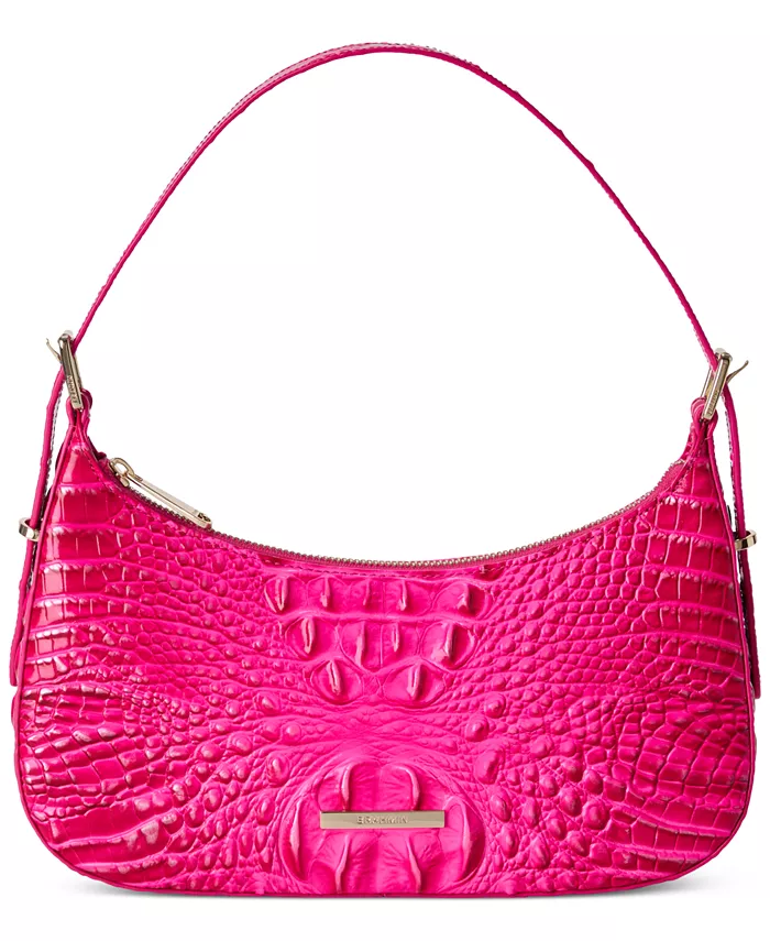 

Кожаная сумка через плечо Kyrie Melbourne Small Brahmin, розовый