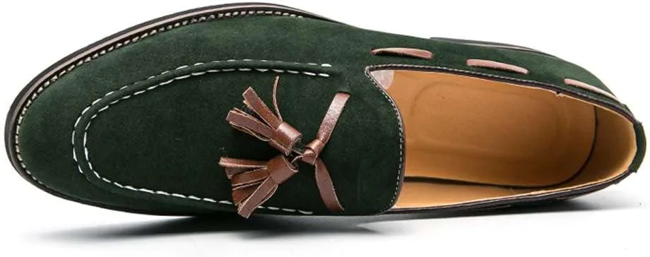 

Мужские оксфорды из натуральной кожи, удобные лоферы Mitvr, зеленый