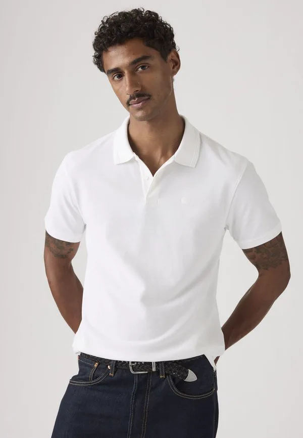 Оригинальная поло-рубашка в полоску "мишка". Levi'S, Bright White - White