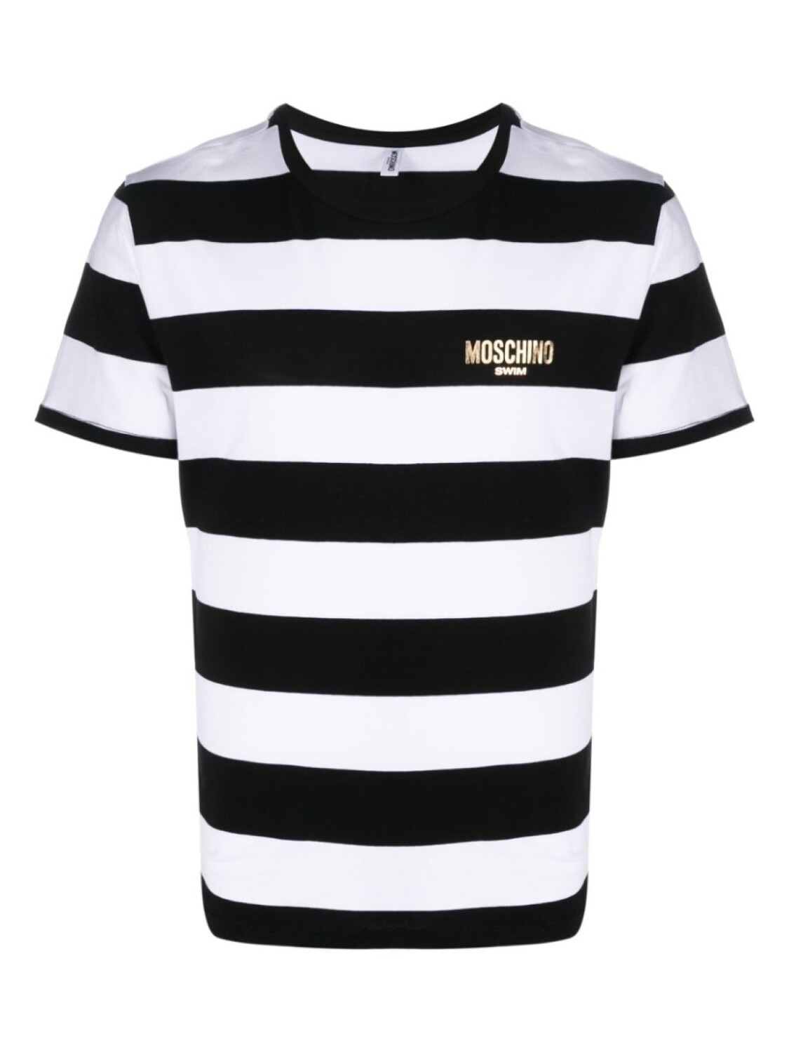 

Moschino полосатая футболка с логотипом, белый