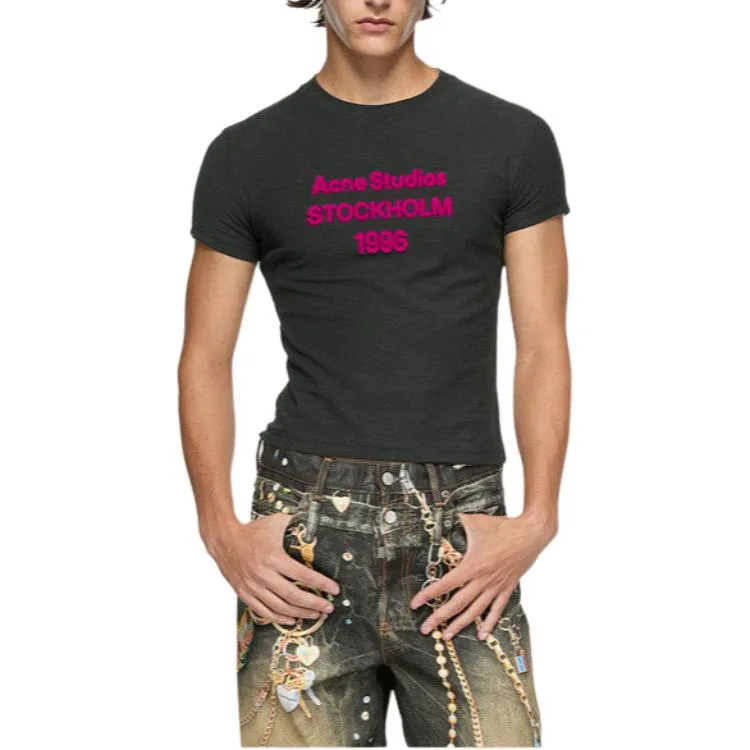 Футболка Unisex SS26 Acne Studios, черный — фото 4