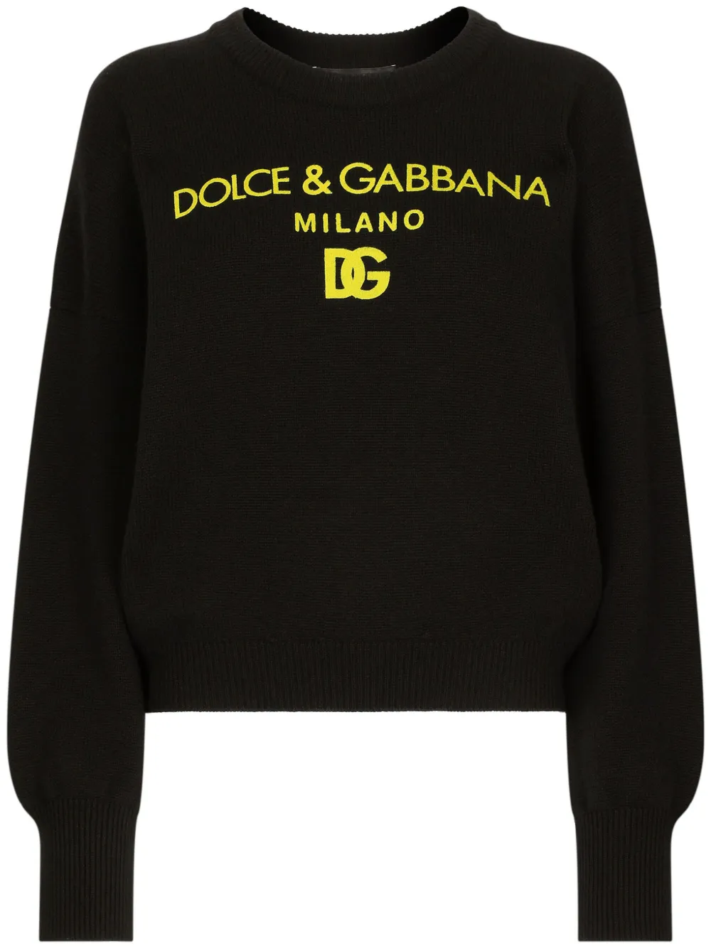 

Кашемировый джемпер с логотипом DOLCE & GABBANA, черный