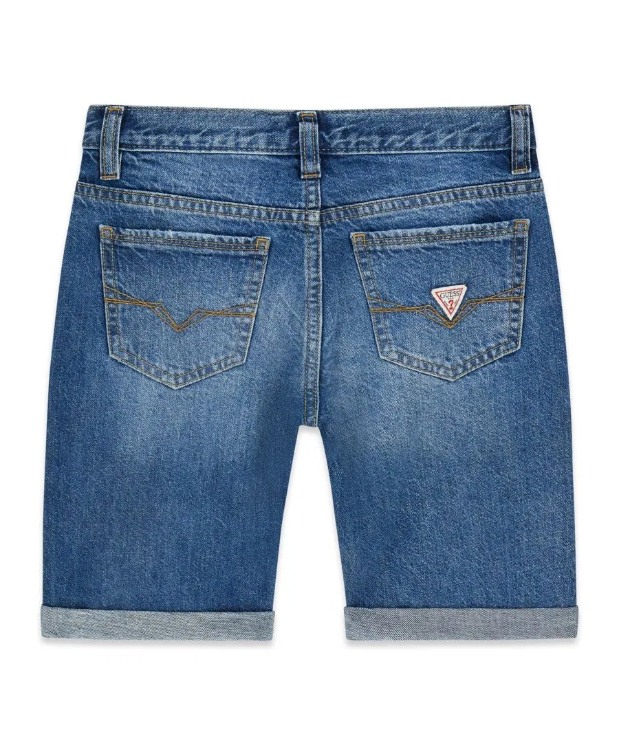 Джинсовые шорты для мальчиков 8-16 лет Guess, синий — фото 2
