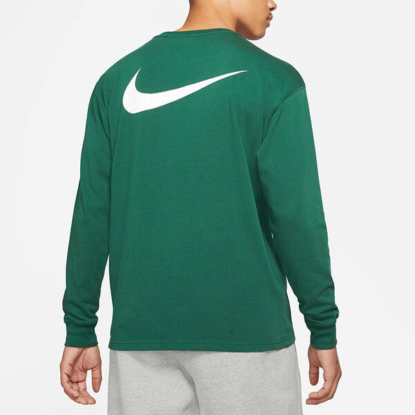 Футболка x stussy crossover logo круглый вырез свитер свитшот Nike, зеленый — фото 4