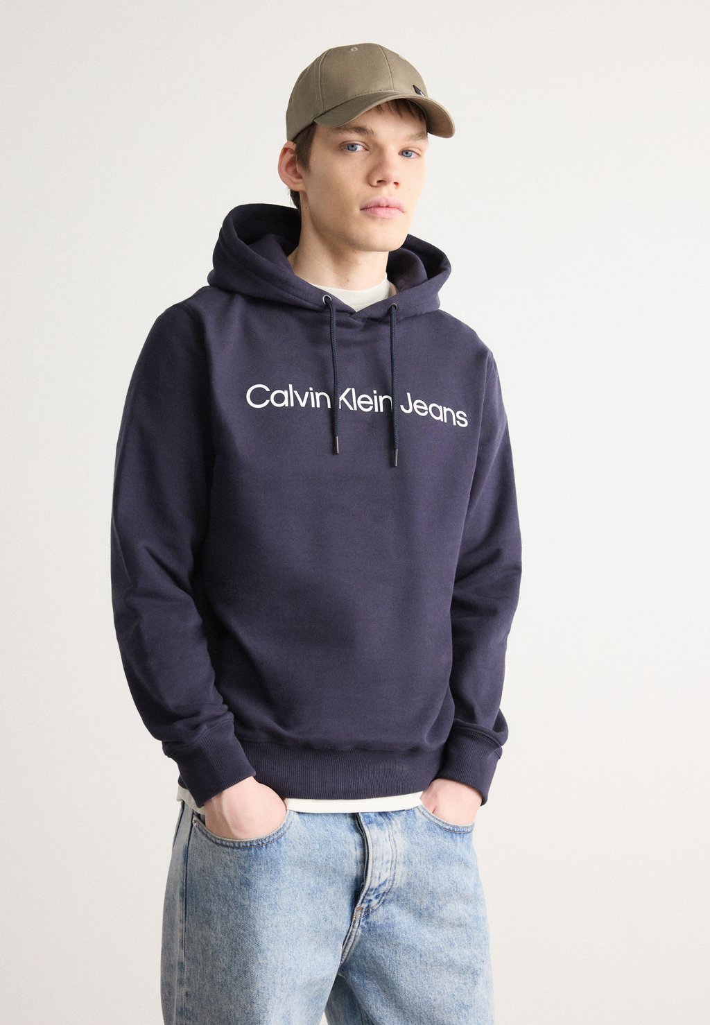 

Толстовка с капюшоном CORE INSTITUTIONAL HOODIE Calvin Klein Jeans, темно-синий