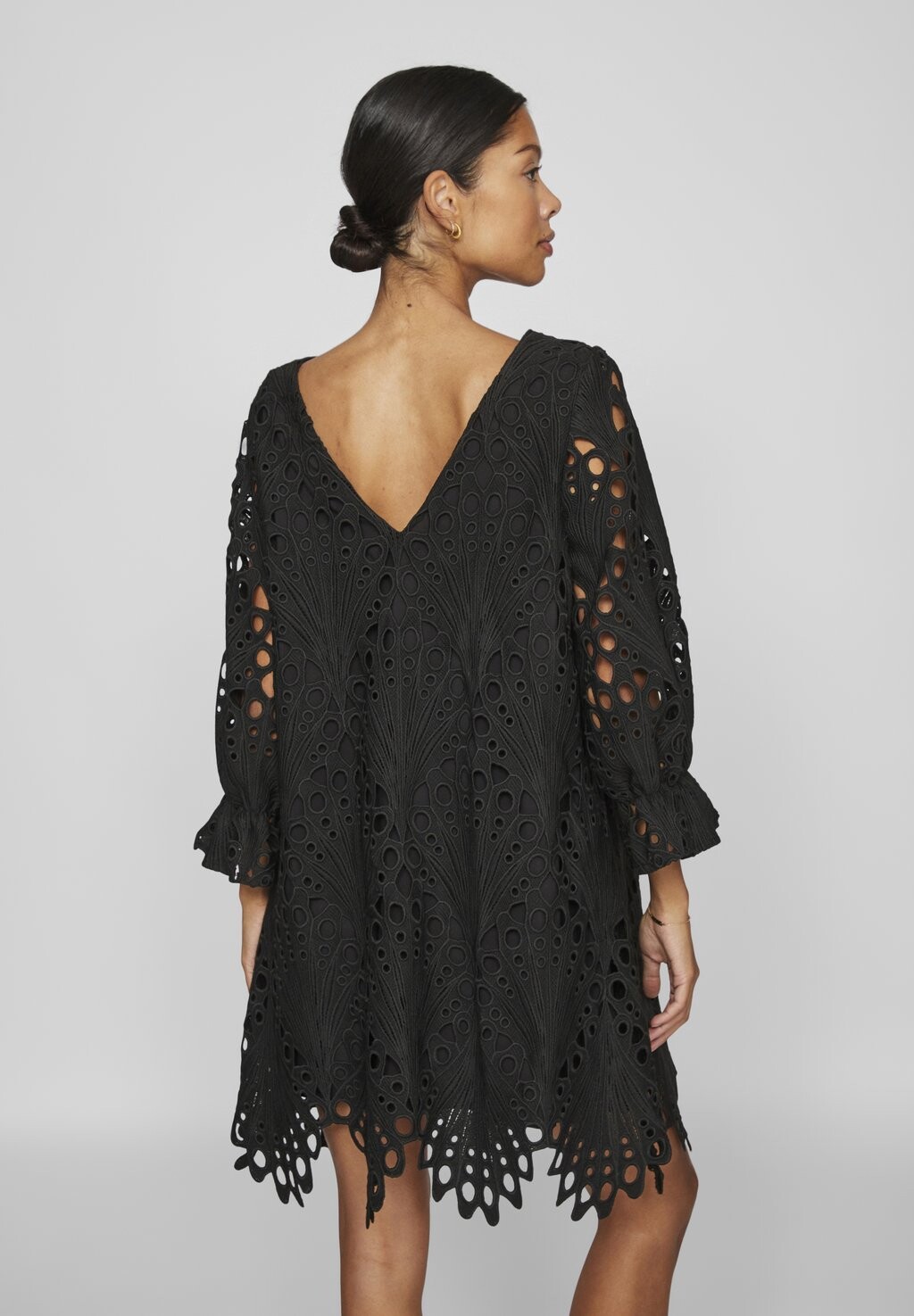 

Коктейльное платье / Вечернее платье VIKABELA ANGLAISE DRESS VILA, черный