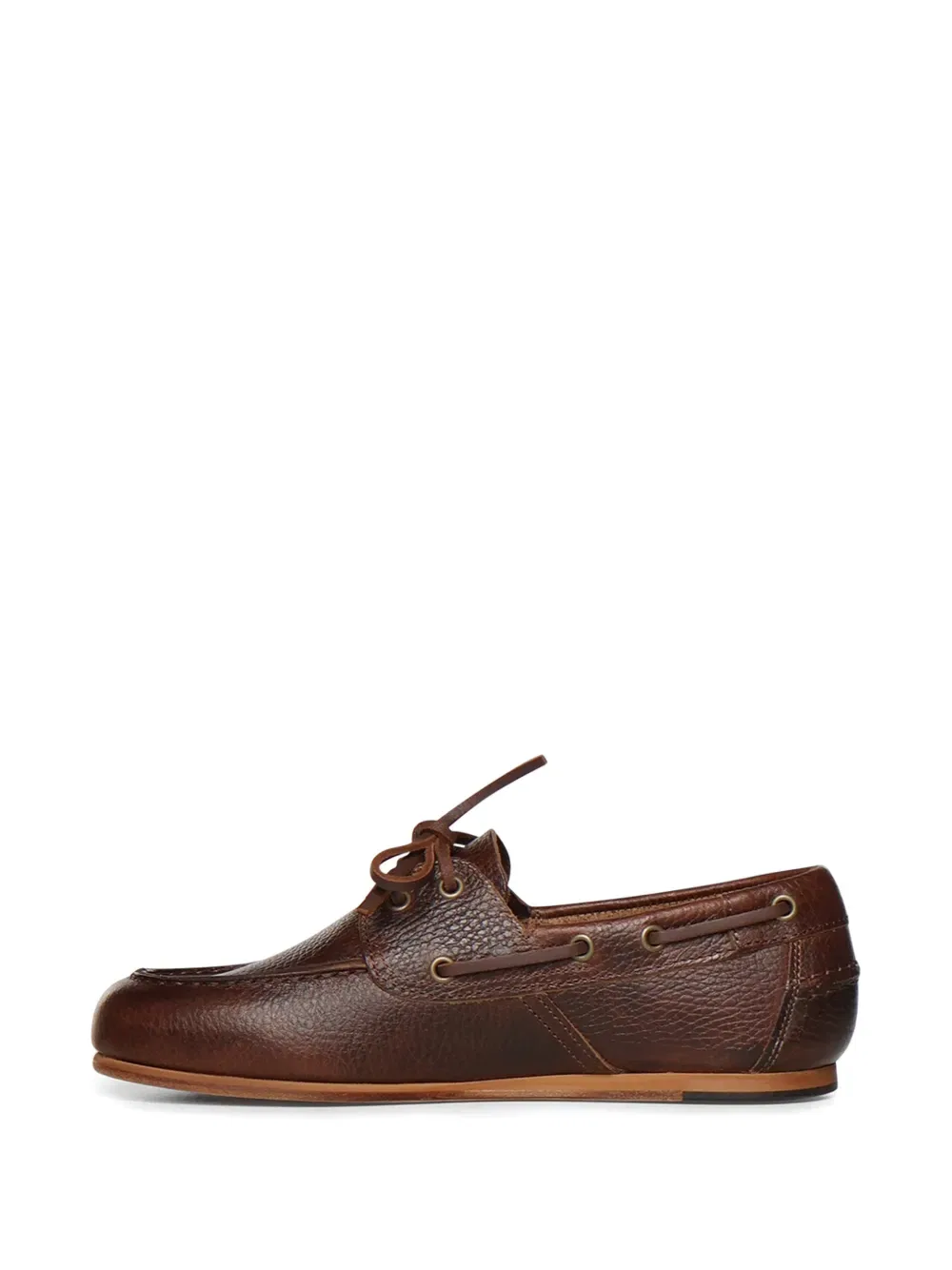 Зернистые лодочные туфли Sebago, коричневый — фото 4
